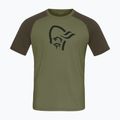 Men's trekking T-shirt NORRONA Femund PureUll loden green 5