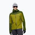 Men's waterproof jacket NORRONA Falketind Gore-Tex golden lime/pesto