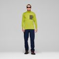 Men's trekking sweatshirt NORRONA Femund Warm1 Zip Neck golden lime/olive night 2