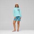 Women's trekking sweatshirt NORRONA Femund Warm1 Zip Neck aqua haze/trooper 2
