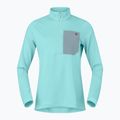 Women's trekking sweatshirt NORRONA Femund Warm1 Zip Neck aqua haze/trooper 5