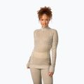 Women's thermal sweatshirt KARI TRAA Smekker Half Zip mocha