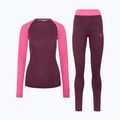 Women's thermal underwear set KARI TRAA Kaia wine 7
