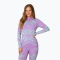 Women's thermal sweatshirt KARI TRAA Faith Half Zip violet