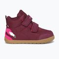 Children's barefoot shoes Viking Footwear Alv Barefoot Mid 2V Waterproof burgundy 8