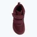 Children's barefoot shoes Viking Alv Barefoot Mid 2V Waterproof burgundy 4
