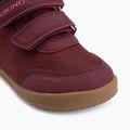 Children's barefoot shoes Viking Alv Barefoot Mid 2V Waterproof burgundy 6
