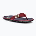 Gumbies Islander navy blue and maroon flip flops