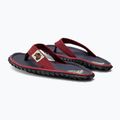 Gumbies Islander navy blue and maroon flip flops 3