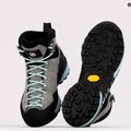 SCARPA Mescalito Mid GTX midgray/aqua women's approach shoes 9
