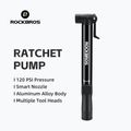 Rockbros bike pump 42320010 120psi black 2