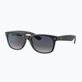 Sunglasses Ray-Ban New Wayfarer Classic black matte/blue gradient 4