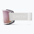 Smith Squad white vapor/chromapop everyday rose gold mirror ski goggles 3