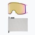 Smith Squad white vapor/chromapop everyday rose gold mirror ski goggles 5