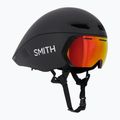 Smith Jetstream TT matte black/chromapop red mirror/clear bike helmet