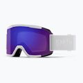 Ski goggles Smith Squad white vapor/chromapop everyday violet mirror/clear