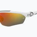 Men's Under Armour Yard Pro matte white/orange multilayer oleophobic sunglasses 7