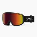 Ski goggles Smith Rally black/red sol-x mirror