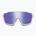 Smith Shift XL MAG white/chromapop violet mirror/clear sunglasses 2