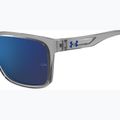 Men's Under Armour Assist 2 grey blue/grey blue multilayer polarised sunglasses 7