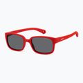 Polaroid PLD K008/S matte red/grey polarised children's sunglasses 2