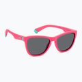 Polaroid PLD 8056/S matte pink/grey polarised children's sunglasses