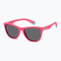 Polaroid PLD 8056/S matte pink/grey polarised children's sunglasses 2