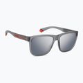 Polaroid PLD 2155/S matte grey/grey silver mirror polarised men's sunglasses