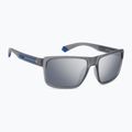 Polaroid PLD 2158/S matte grey/grey silver mirror polarised men's sunglasses
