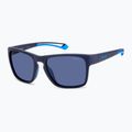 Men's Polaroid PLD 7052/S matte blue/blue polarised high contrast sunglasses 2