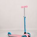 Children's tricycle scooter Meteor Tucan pink-blue 22659 9