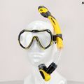 AQUA-SPEED Java + Elba diving set yellow-grey 614 5