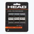 HEAD Perforated padel racket wraps 3 pcs. black