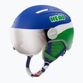 Head Mojo Visor Jr children's ski helmet blue/green/silver red