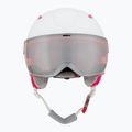 HEAD Children's Ski Helmet Maja Visor white/silver red 2