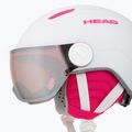 HEAD Children's Ski Helmet Maja Visor white/silver red 7