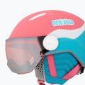HEAD Children's Ski Helmet Maja Visor pink/blue/silver red 7