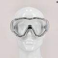 TUSA Tri-Quest Fd Diving Mask Black and Clear M-3001 7