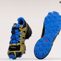 Men's Salomon Speedcross 5 GTX green-blue trail shoes L41612400 11