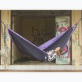 Ticket To The Moon Original navy blue/purple two-person hiking hammock 6