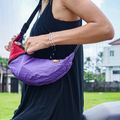 Ticket To The Moon Upcycled Sling shoulder bag purple/burgundy 3