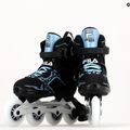 Women's rollerblades FILA Legacy Pro 84 black/light blue 9