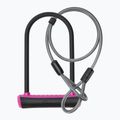 OnGuard Neon 8154PN U-Lock black/pink bicycle lock