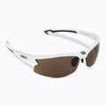 Bliz Motion S3 shiny white/amber cycling goggles