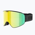 Bliz Flow matt black/brown gold multi/yellow ski goggles 3