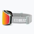 Bliz Flow ski goggles matt light grey/brown red multi/pink 5