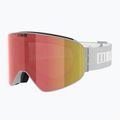 Bliz Flow ski goggles matt light grey/brown red multi/pink 3