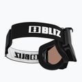 Bliz Liner ski goggles black white logo/orange&silver mirror 5