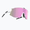 Bliz Breeze S3+S0 matt white / brown rose multi / clear cycling glasses P52102-04 6