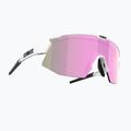 Bliz Breeze Small S3+S0 matt white/brown rose multi/clear cycling glasses 3